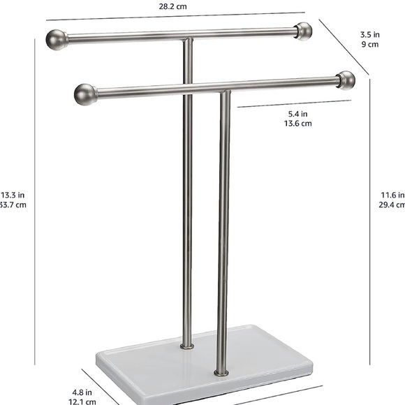 Double-T Hand Towel and Accessories T-Shape Stand - Picture 7 of 7